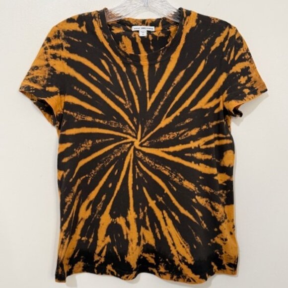 Standard James Perse Vintage Little Boy Tie Dye Tee T-Shirt Black Orange Size 0 - Picture 4 of 4